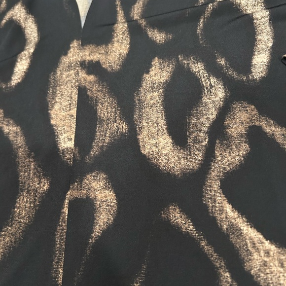NEW! Grace Elements Black and Gold Abstract Pullover Blouse Size XL - Picture 6 of 7